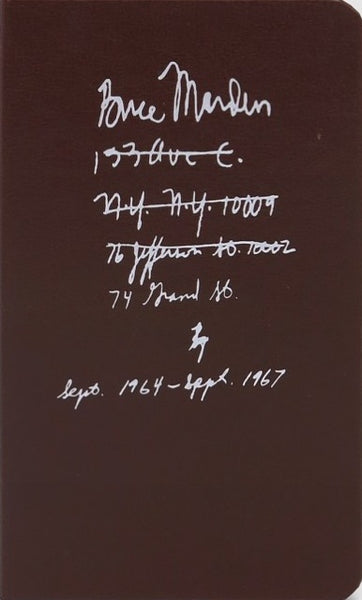 (Brice Marden)(Notebook Sept. 1964–Sept. 1967)